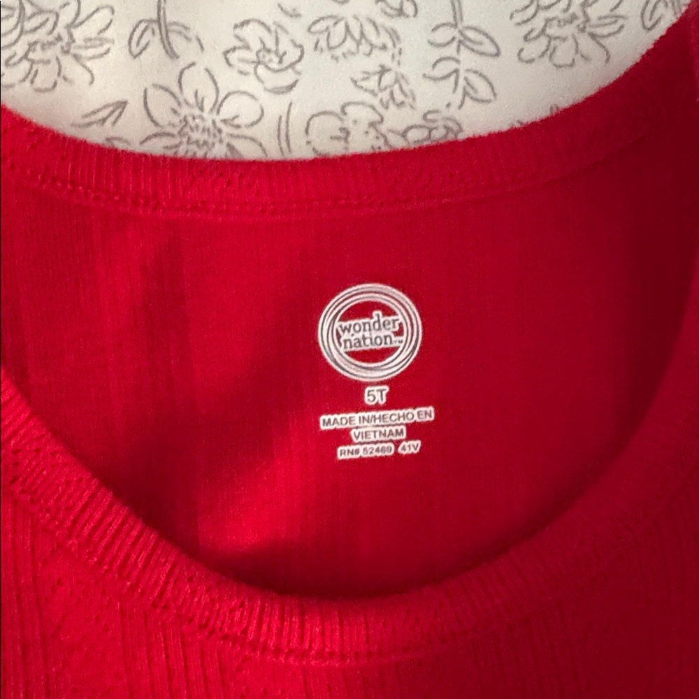 Wonder Nation Vibrant Red Formal Kids Dress - Picture 2 of 4